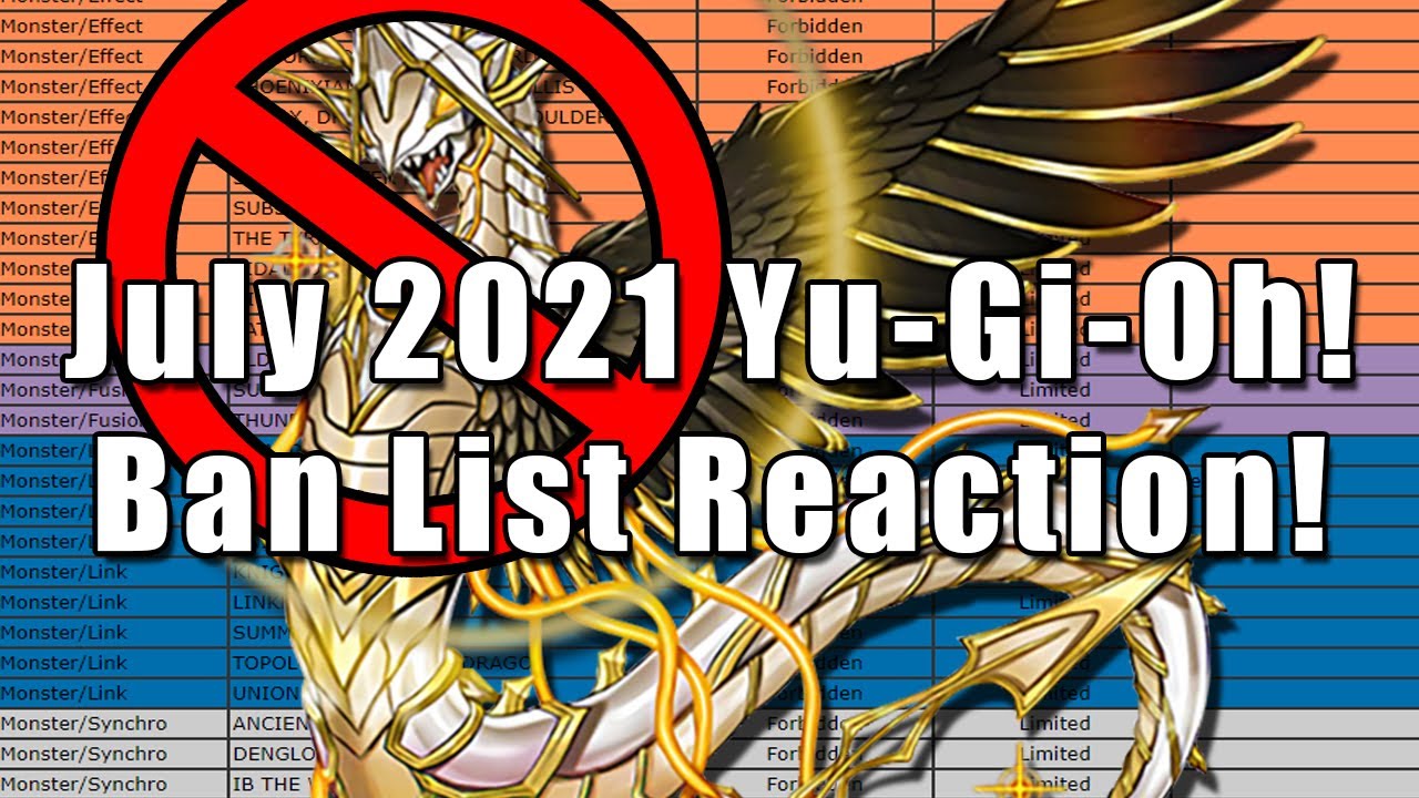 HUGE META CHANGES! July 2021 Yu-Gi-Oh! Ban List Live Reaction