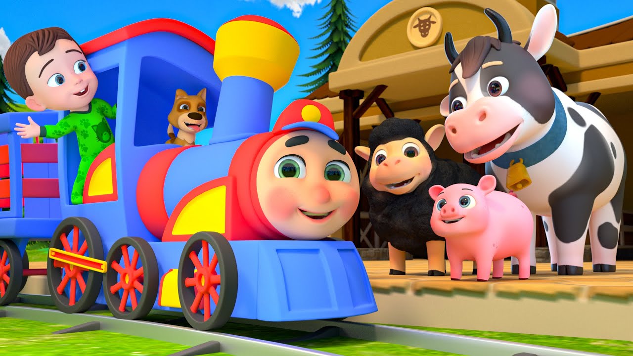 Train Choo Choo! All Aboard the Animal Train 🚂🦁 | Newborn Baby Songs & Nursery Rhymes