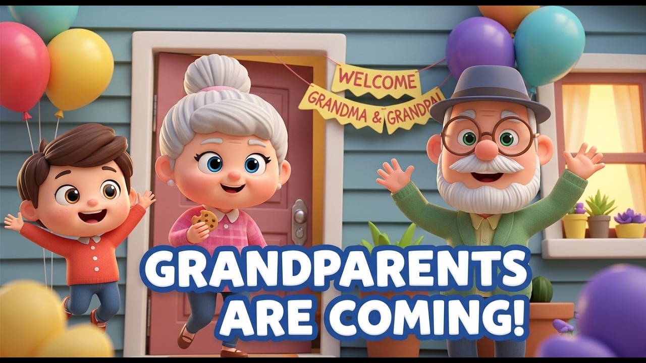 👵👴 Our Grandparents Are Coming! ❤️ Fun Family Song for Kids | Aniblaze Toons
