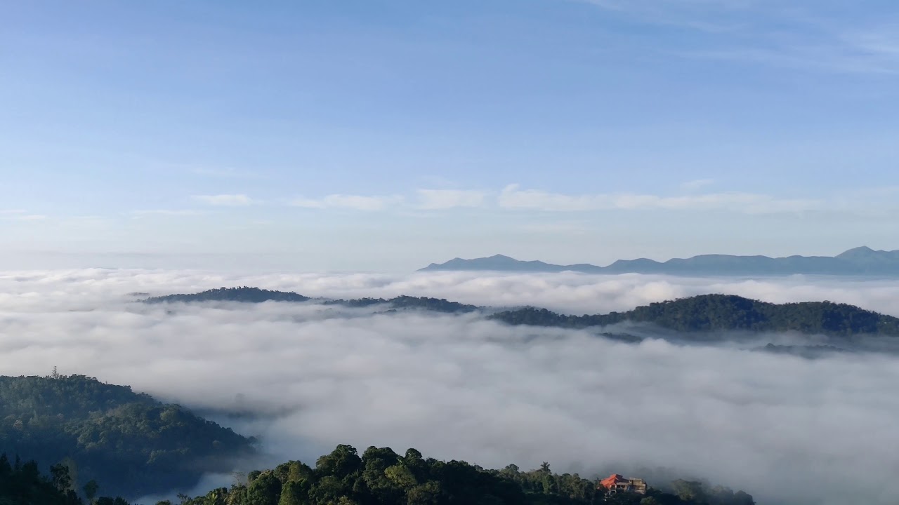 Madikeri Raja seat. View from the top in the morning