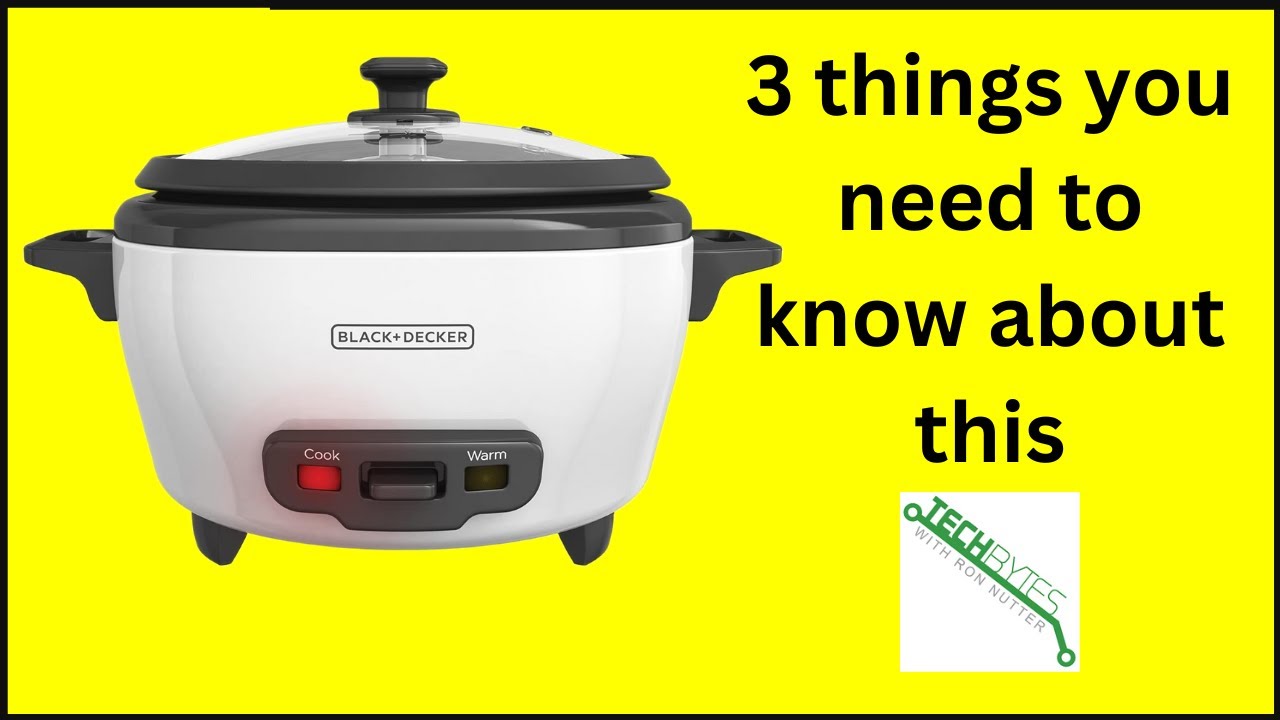 3 Things to know about the BLACK+DECKER 6-Cup Rice Cooker, RC506