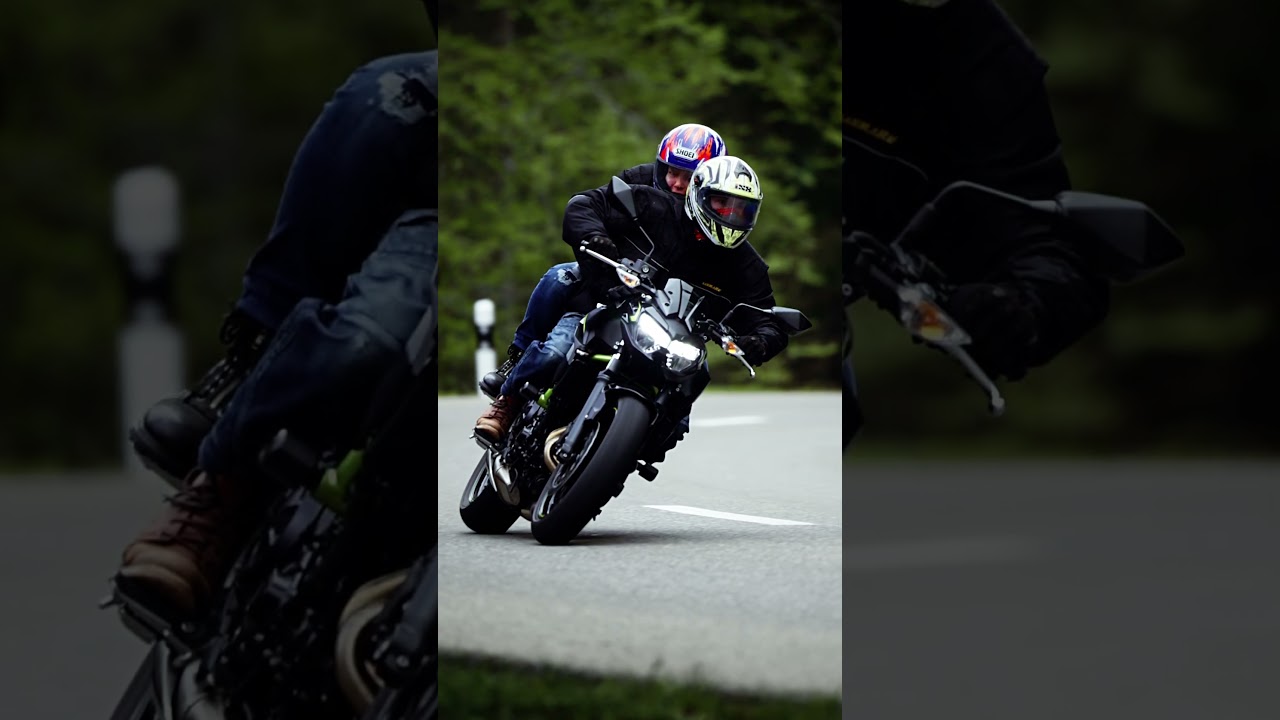 Yamaha MT 09 SP kneedown vs Kawasaki #shorts #kneedown #kawasakiz900