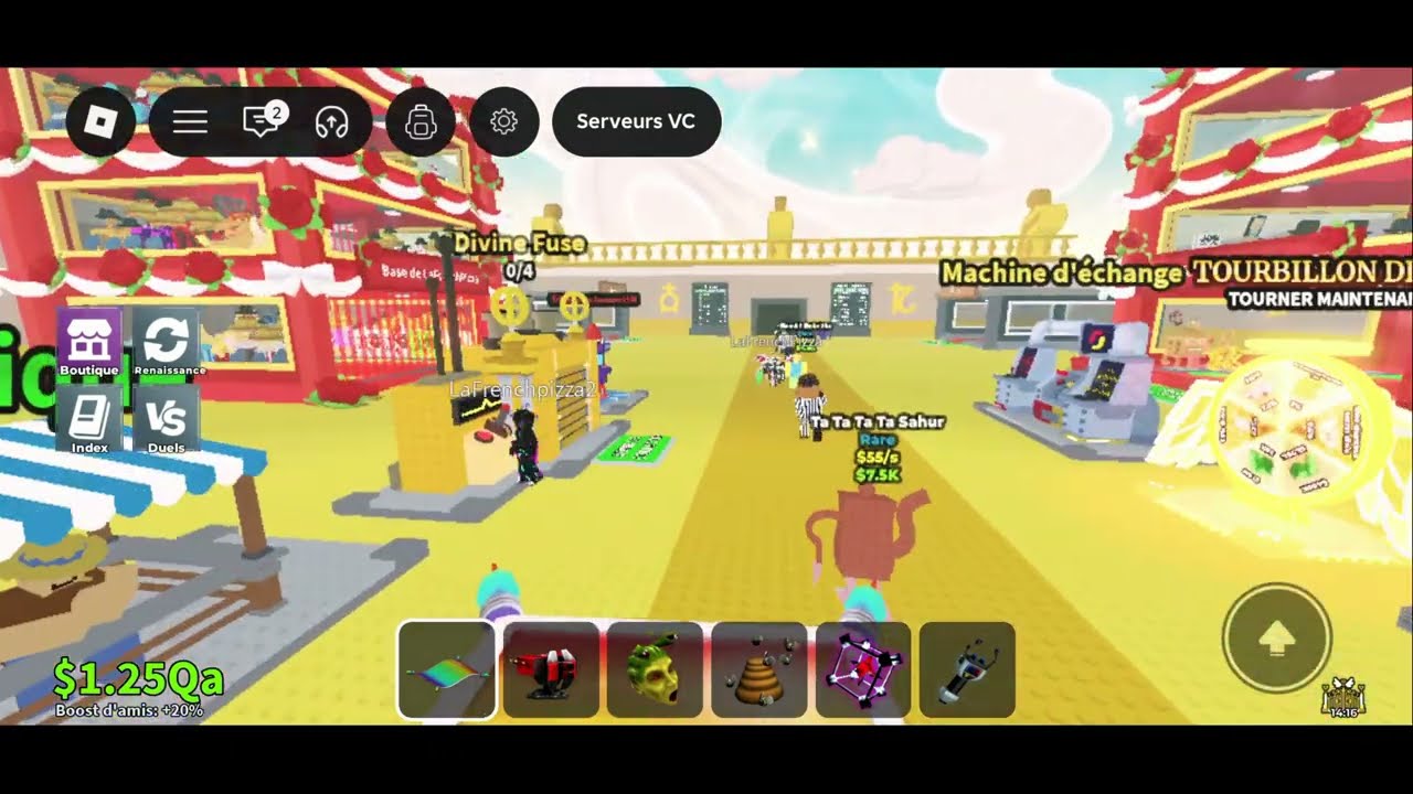 TOP 100 Mondial / TOP 2 BELGIQUE STEAL A BRAINROT ROBLOX