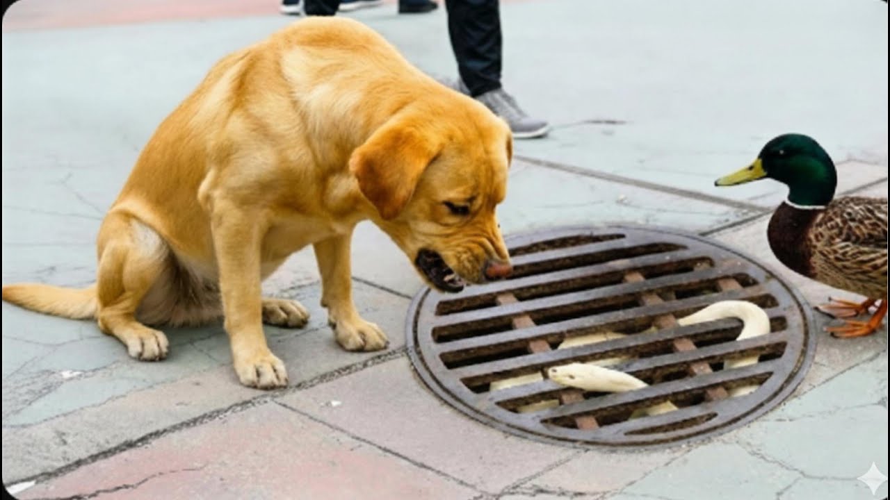 When A Dog Begs for Help to Save a Baby Ducks – Rescuing the Baby Ducks Stuck in the Sewer