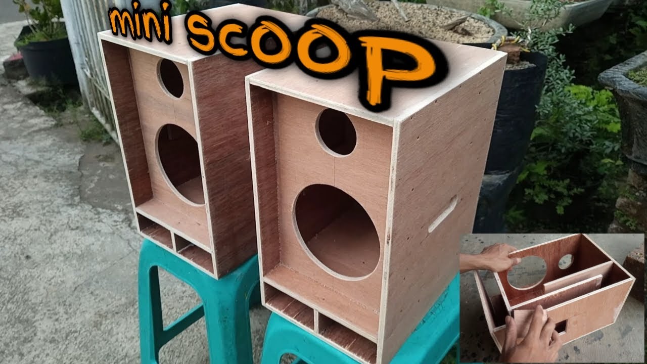 HASILNYA KEREN👍 PEMBUATAN BOX MINI SCOOP 6 INCH PLUS TWEETER