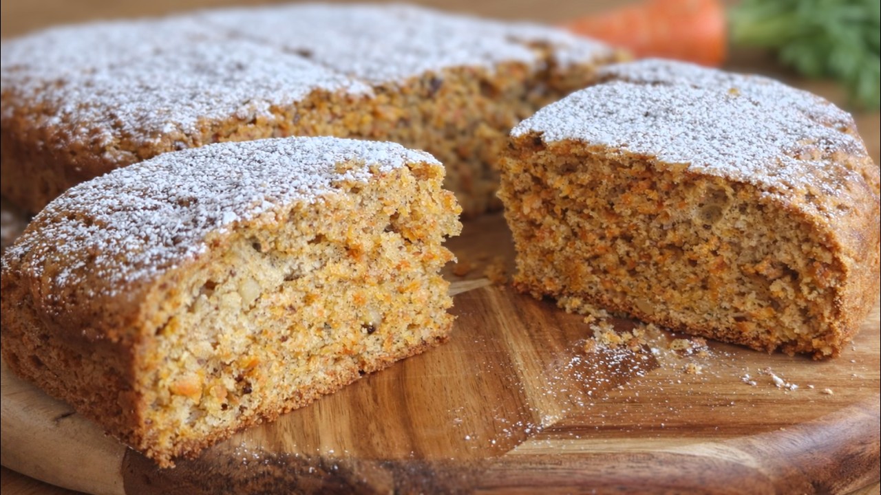Homemade CARROT CAKE Ready in 40 Minutes | No Frosting, No Fuss!