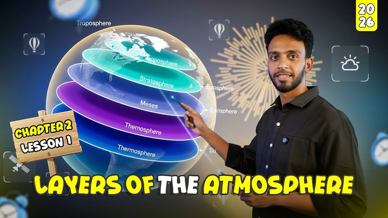 Integrated science sec 1 , chapter 2 lesson 1 \ Atmosphere 🌹