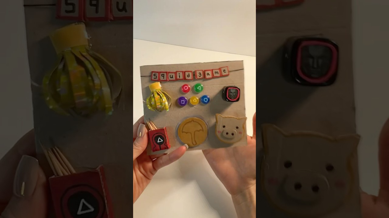 🔴 Squid Game Mini Fidget Board! Satisfying ASMR 🟢 #asmr #fidget
