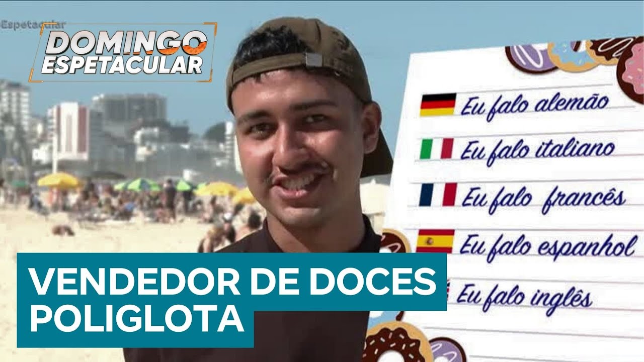 Vendedor de doces poliglota faz sucesso nas redes sociais