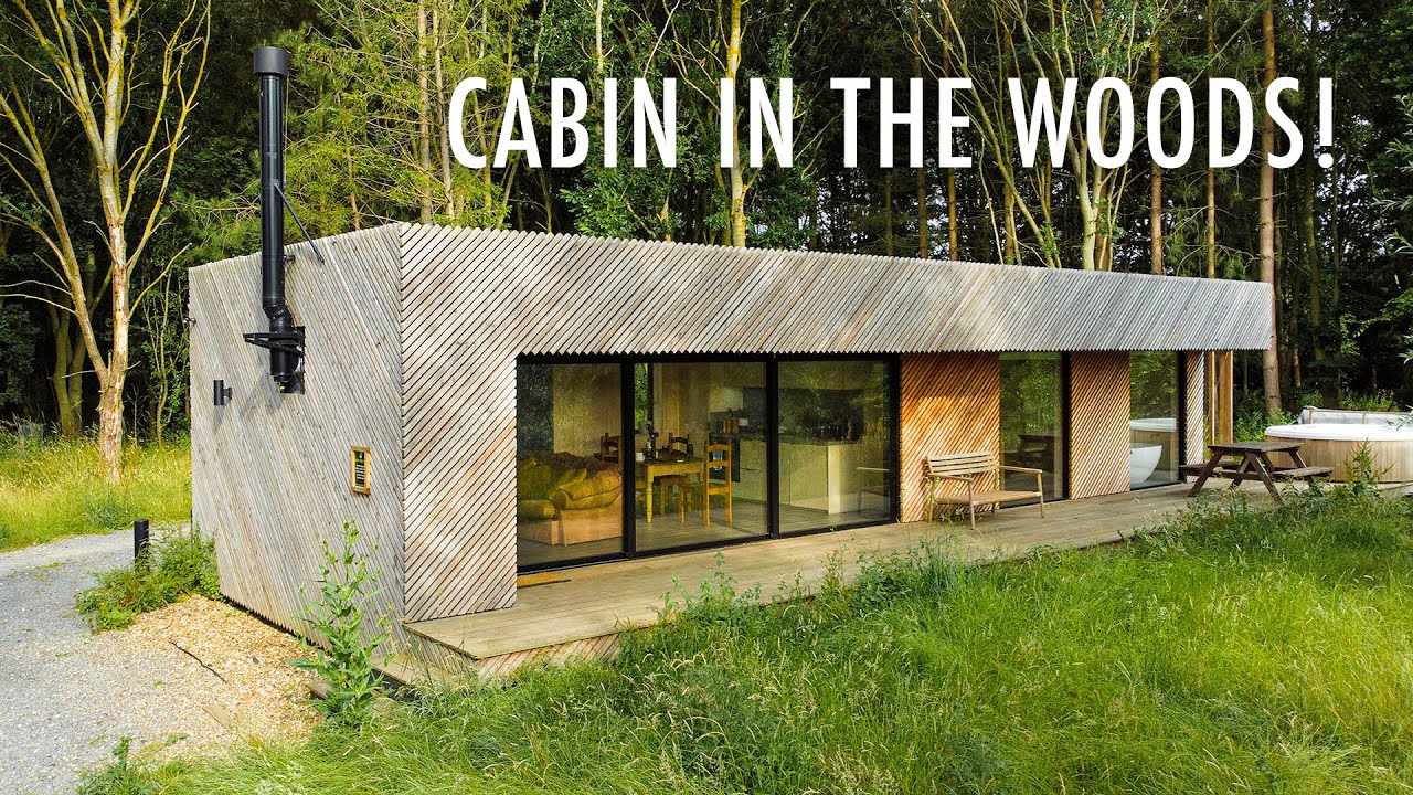 Modern Lakefront Cabin with Beautiful Interior Design - Full tour