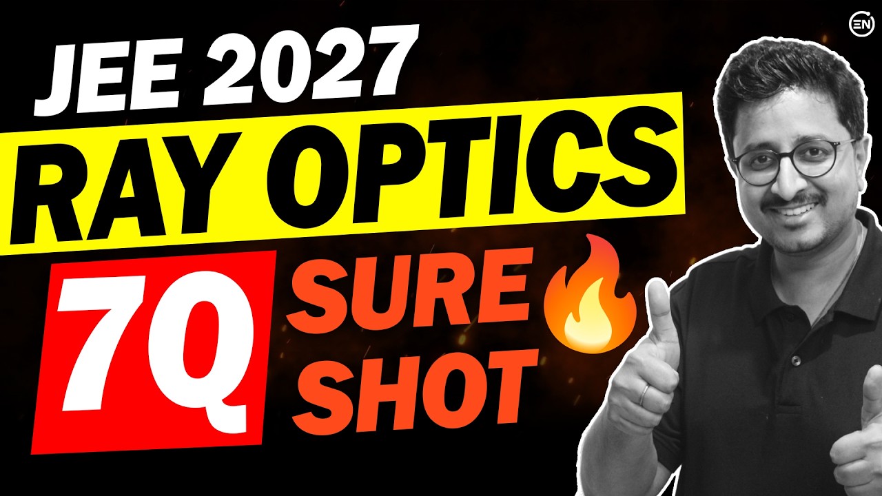 JEE 2026 - 7Q Sure Shot in Ray Optics🔥 | +8-12 Marks | Physics | Eduniti | Mohit Sir