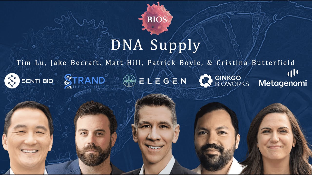 Future of DNA Supply w/ Tim Lu, Jake Becraft, Matt Hill, Patrick Boyle & Cristina Butterfield | BIOS