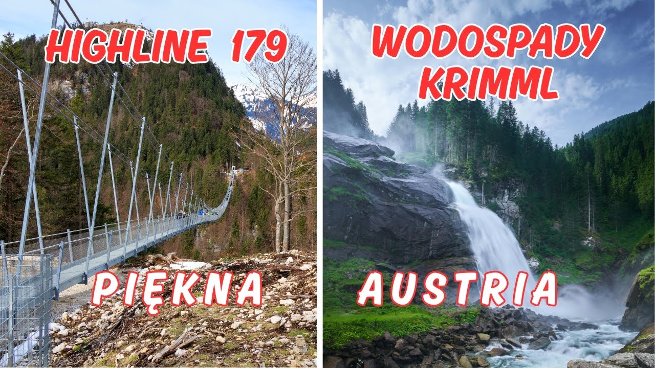 Nasze przystanki do Legolandu, najwyższe wodospady Krimml, najdłuższy most wiszący Highline 179 #7