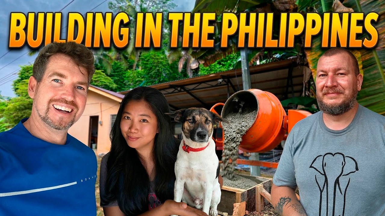 DIY Concrete Garage Floor: Rebar Setup & Cooking Filipino-Russian Fusion | ISLAND LIFE
