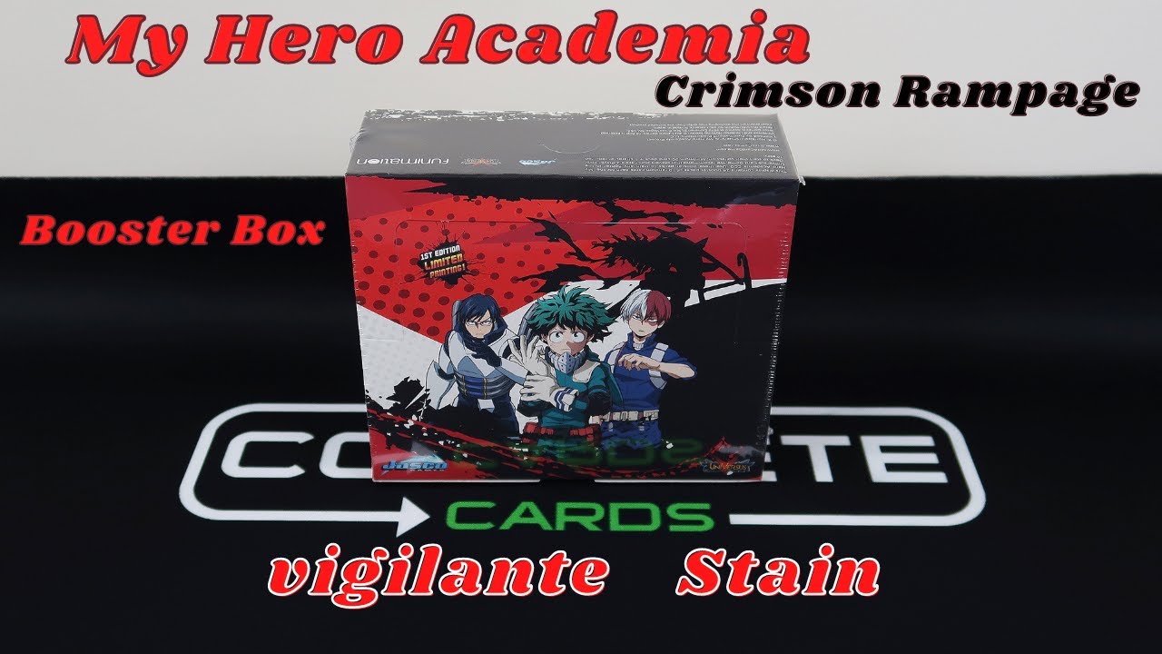 My Hero Academia Crimson Rampage Booster Box Opening