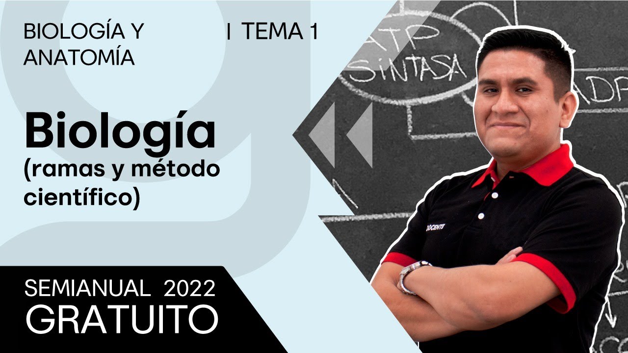 BIOLOGÍA - Ramas de la biología y Método Científico [SEMIANUAL 2022]