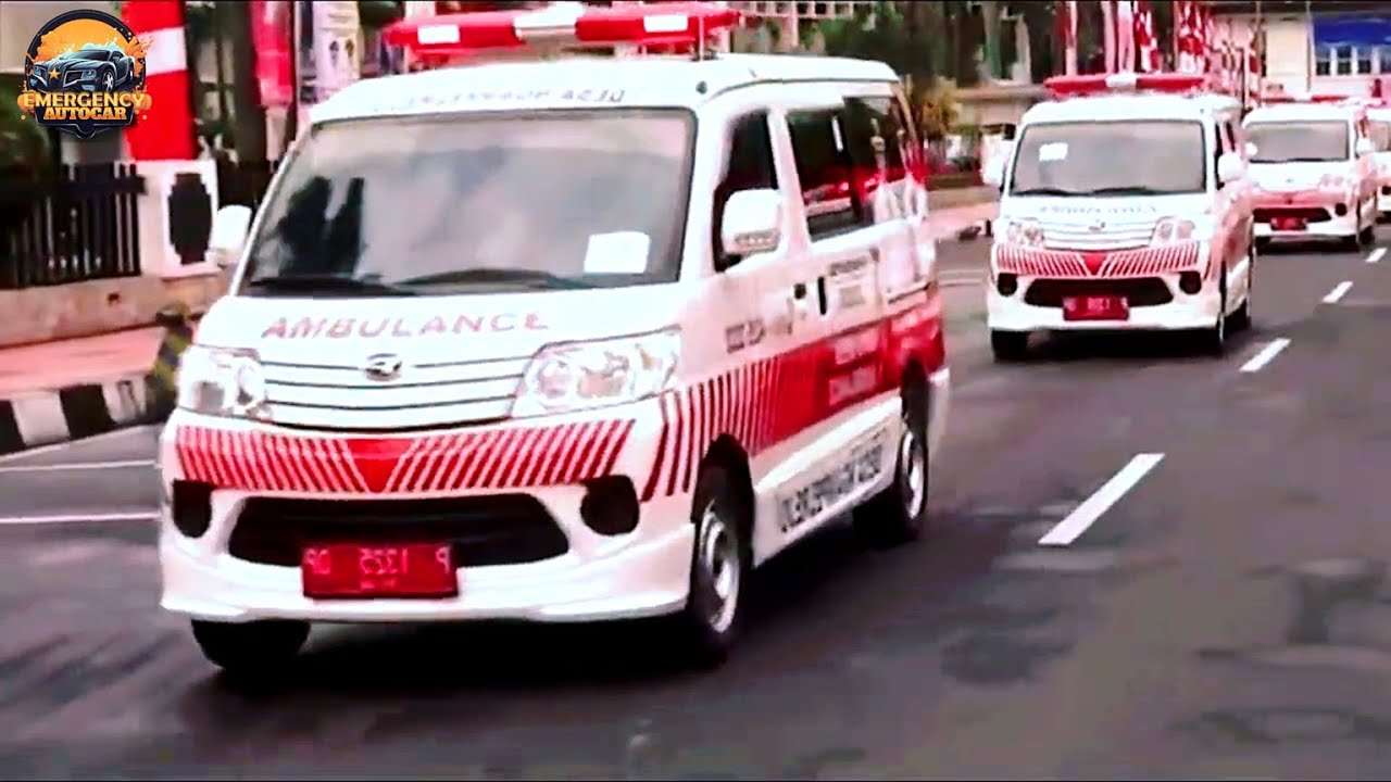 Menggetarkan! Konvoi Ambulance dan Suara Sirene yang Memukau di Jalan Raya