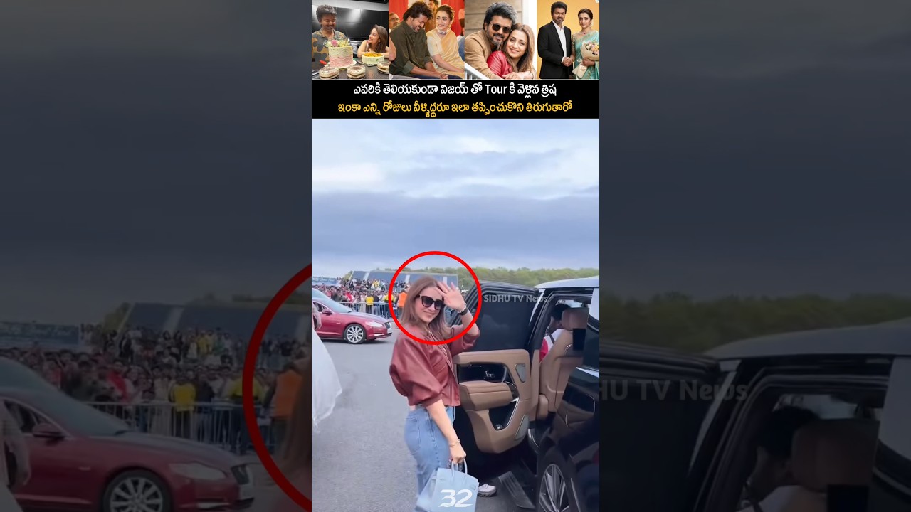 Trisha Secret Trip With Vijay &mdash; How Long Will They Keep Hiding | Trisha Vijay visuals #sidhutv