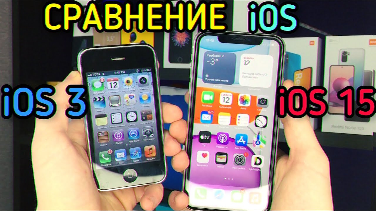 iOS 3 VS iOS 15! ЧТО ИЗМЕНИЛОСЬ ЗА 13 ЛЕТ?