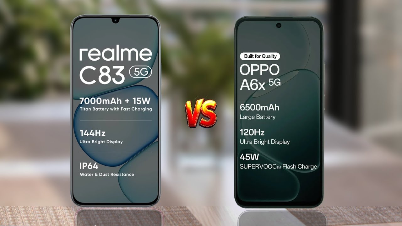 Realme C83 против OPPO A6X