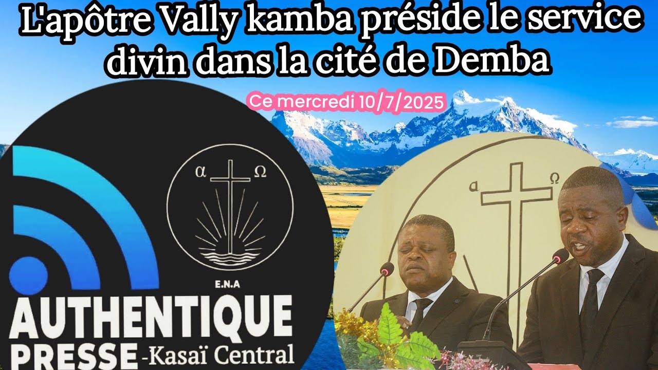 Deuxième partie, service divin inaugural de l'église nouvelle appostolat authentique à kananga 