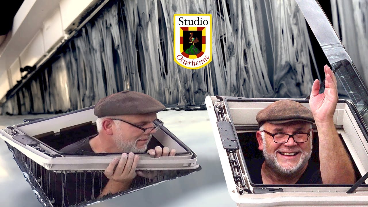 Wohnmobil Wohnwagen Dachhaube reparieren Rahmen und Glas wechseln bzw. erneuern Remis 500 x 700