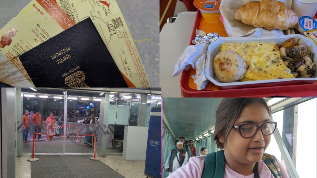 First time International Travel //India to Paris via Delhi //PART-1 @Nomad Shubham @TAWHID AFRIDI