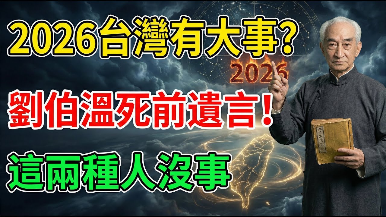 南懷瑾：劉伯溫600年前的死前遺言：2026年台灣「聖人出東南」？這場關於99%人類的「大淘汰」，只有這類人能活下來！#南懷瑾 #劉伯溫 #2026預言 #赤馬紅羊劫 #台灣國運 #紫微聖人
