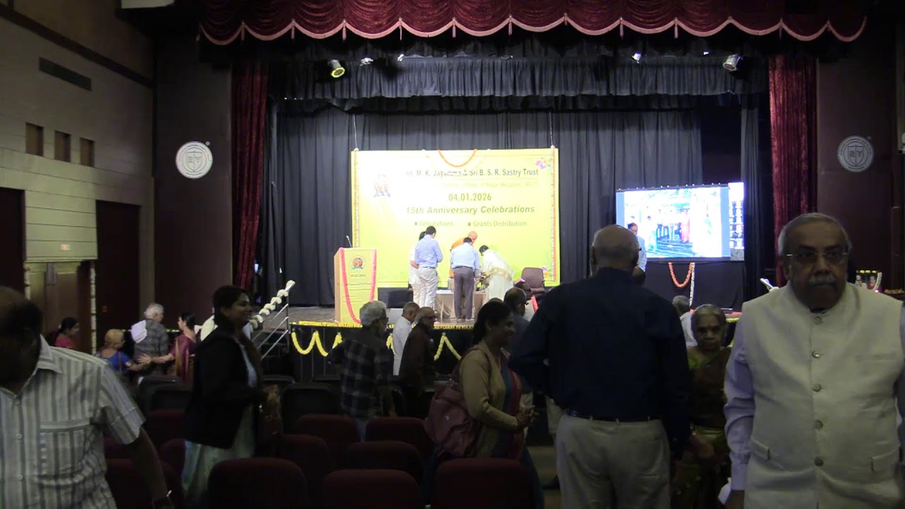 Smt MK Jayamma and Sri BSR Sastry Trust .15th Annual Celebrations