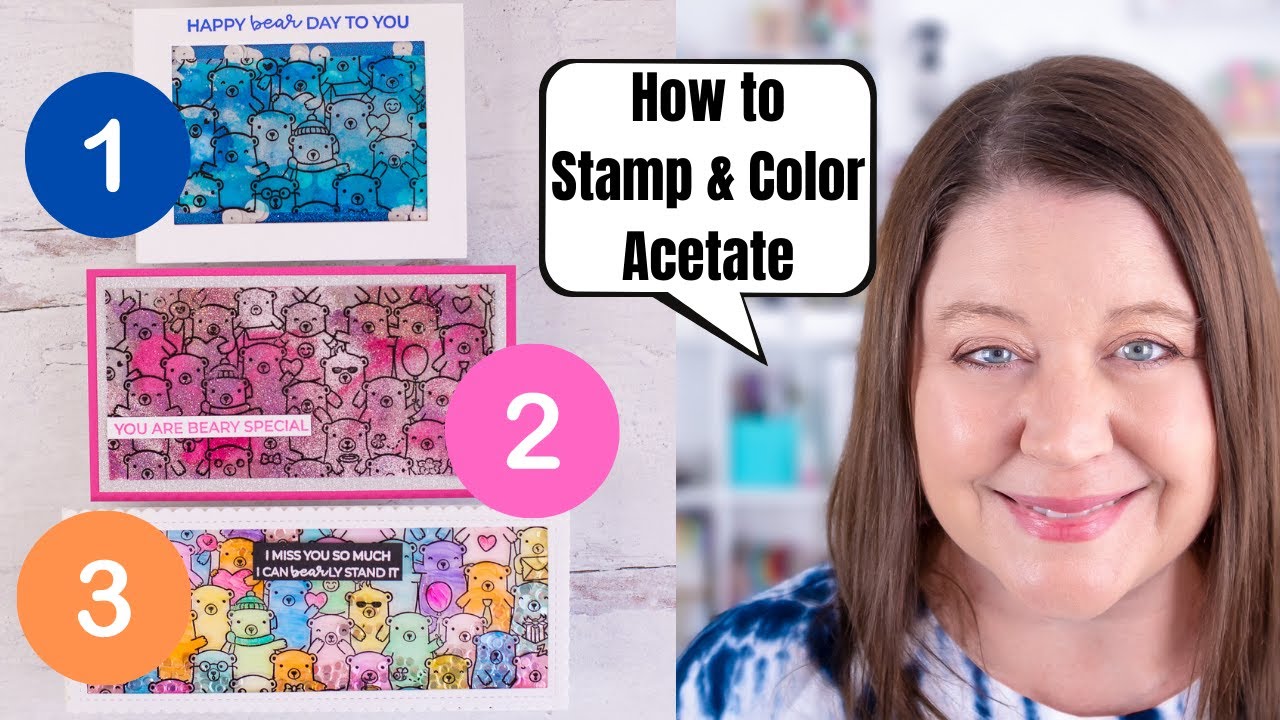 Three Ways to Color on Acetate Stamped Images