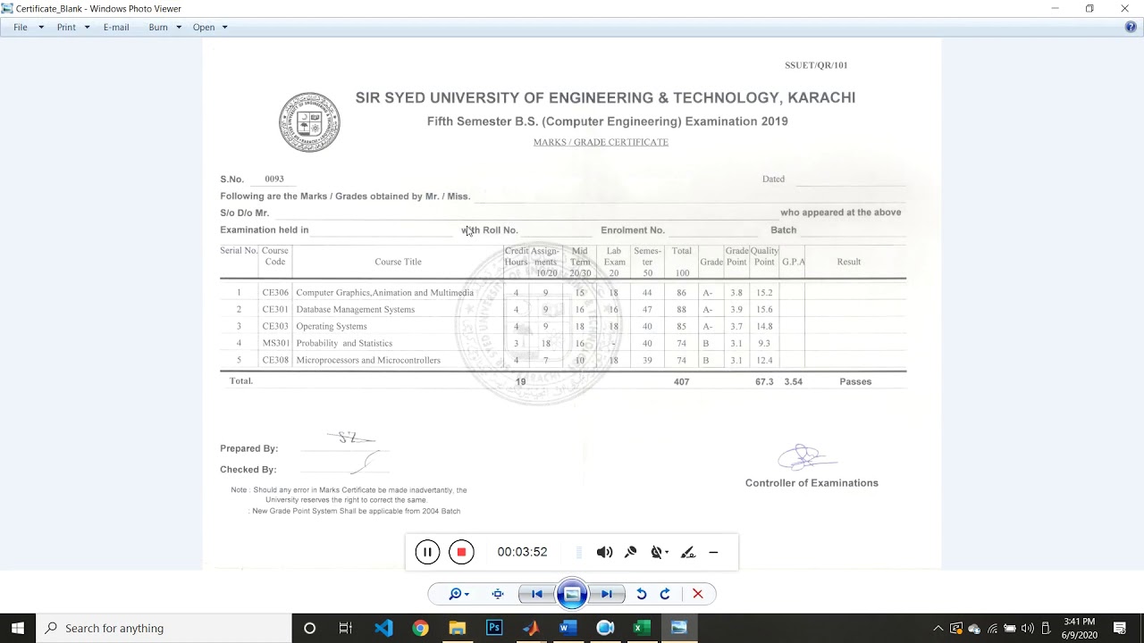 Marksheet generator using Matlab