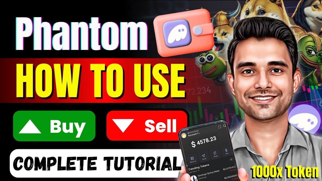 🔥 Phantom Wallet Full Tutorial | How to Create, Use & Trade Crypto on Phantom Wallet
