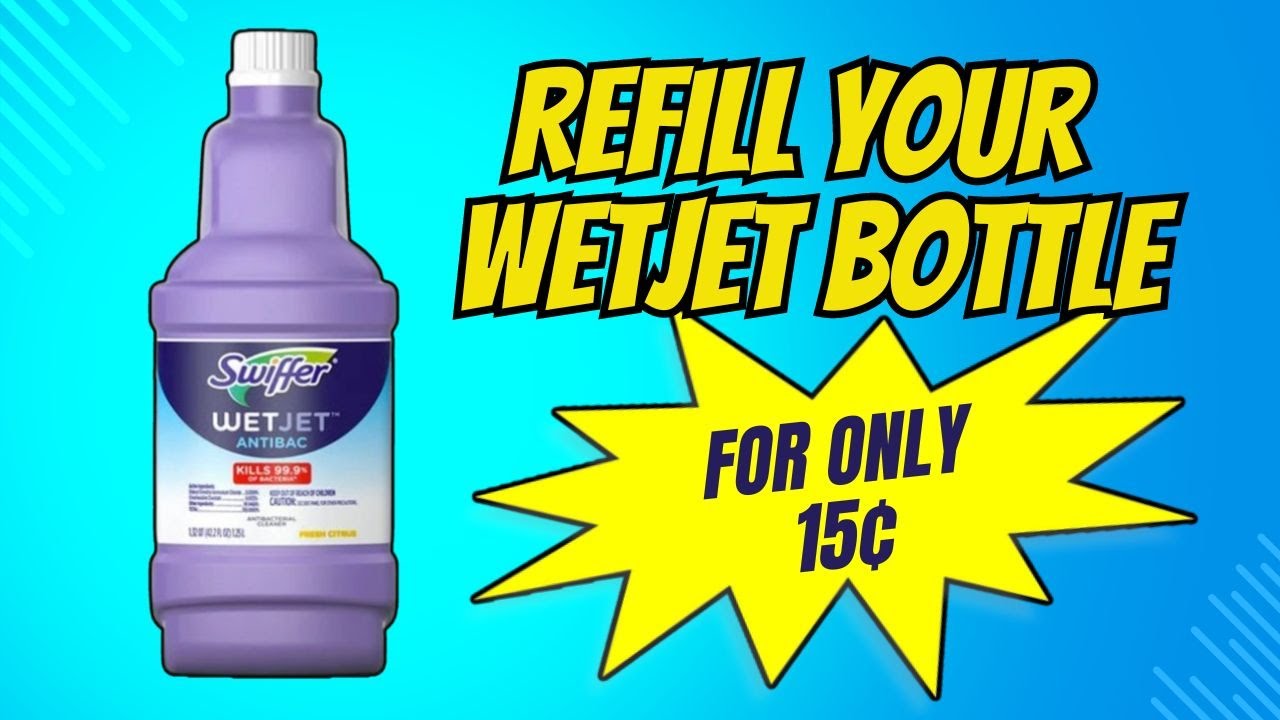 How To Re Refill Swiffer WetJet Bottle