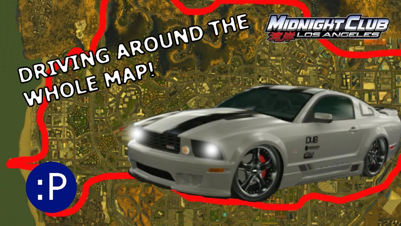 Midnight Club Los Angeles TIMELAPSE, Driving Around the Map Edge, Scenic Route Ep 41