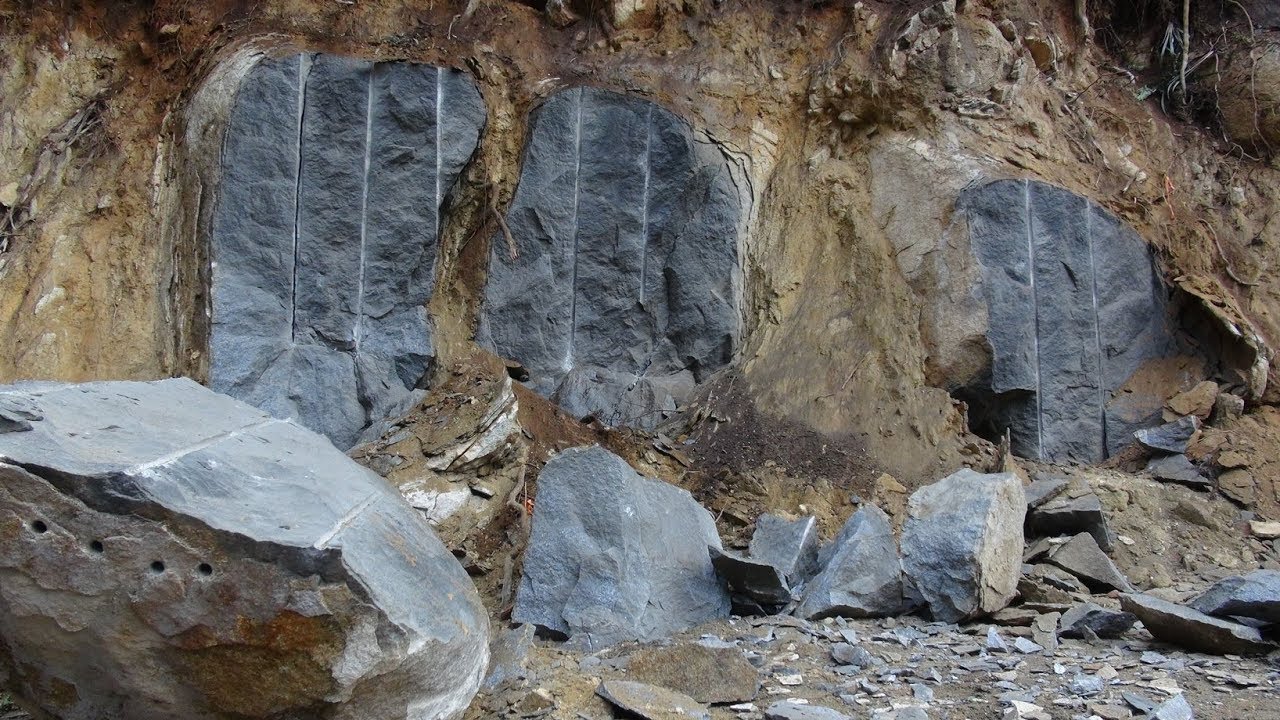 Blasting Granite with heavy Det Cord