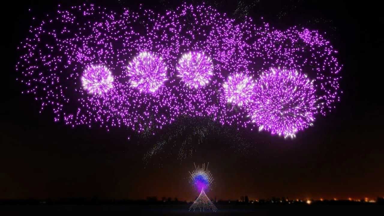 Fireworks Show - FWsim Simulator - Crystallize, Lindsey Stirling