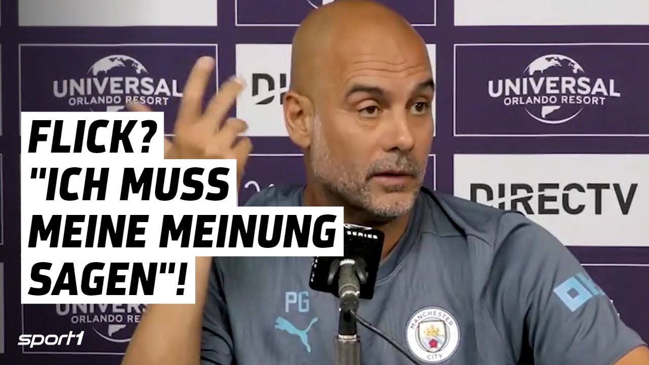 Das denkt Guardiola &uuml;ber Barcelona, Flick und Lewandowski