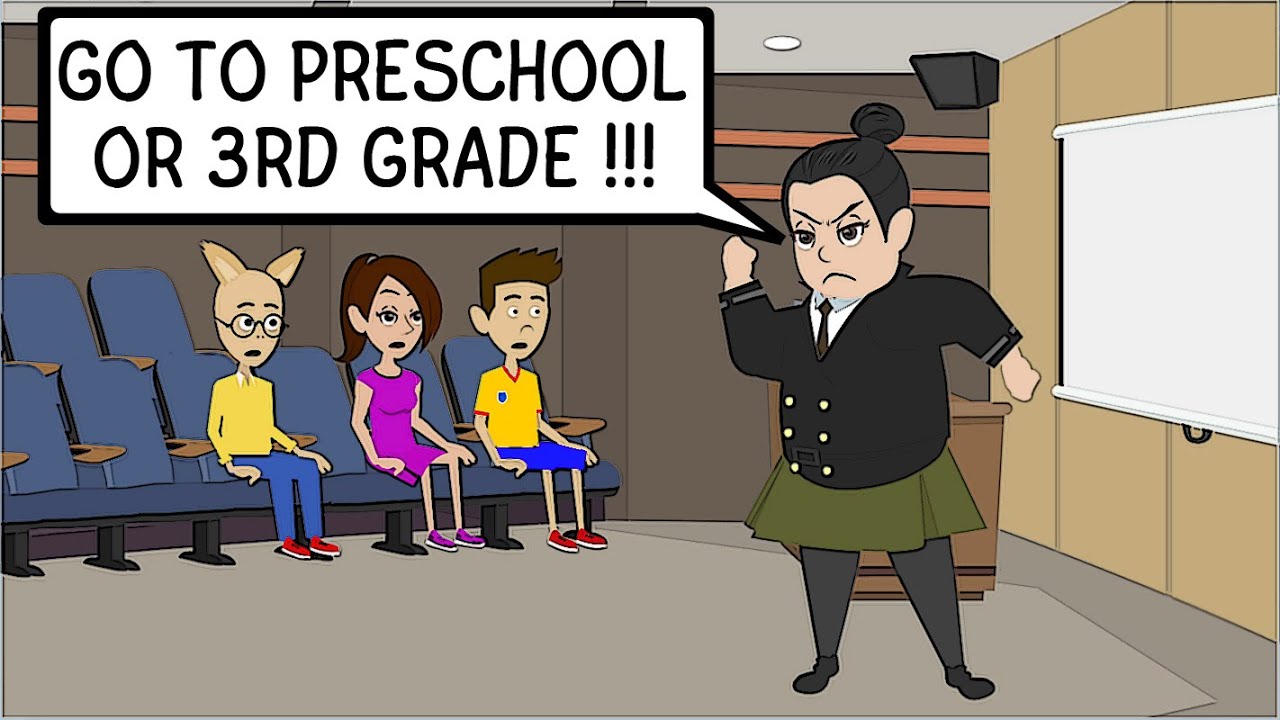 Miss Trunchbull Becomes a Bad Professor at Arthur & Caillou's College