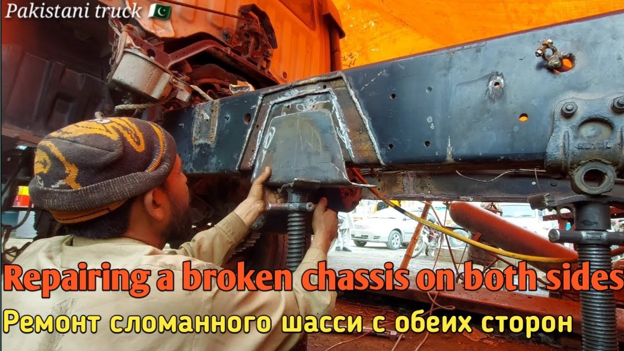 Repair broken chassis on both sides   Ремонт сломанного шасси с обеих сторон