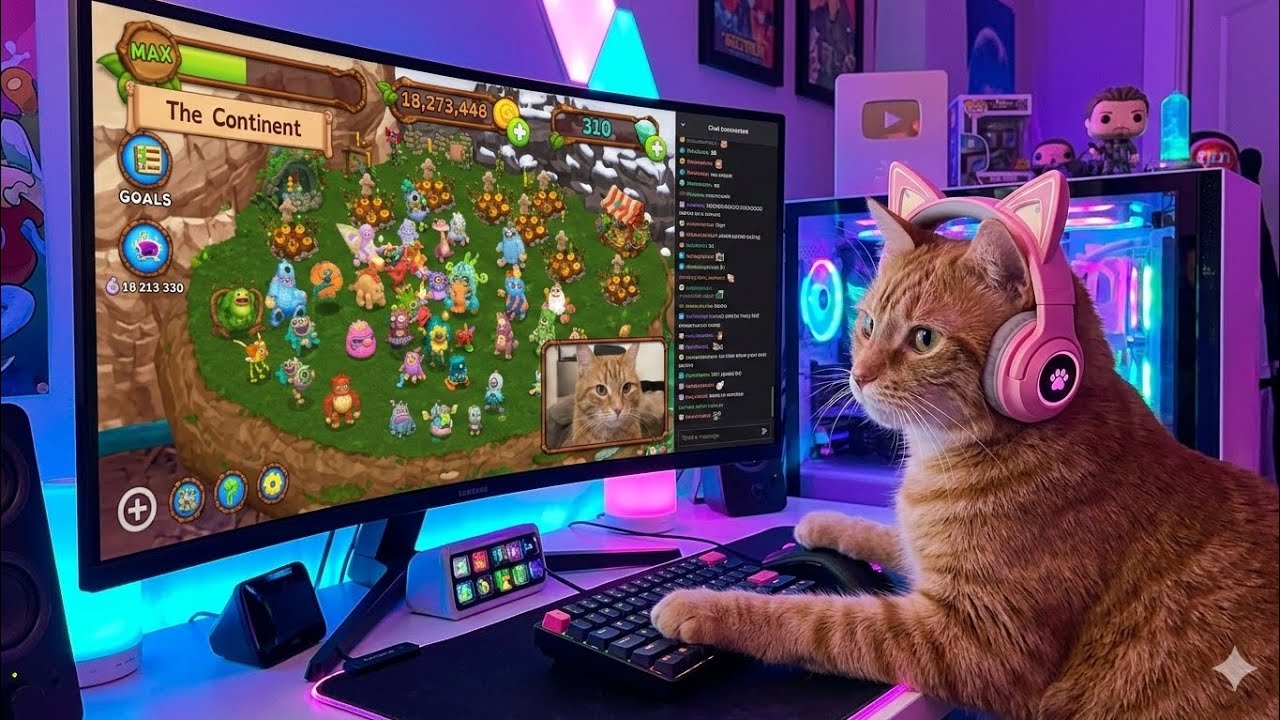 Cat gamer live game plays msm dof 