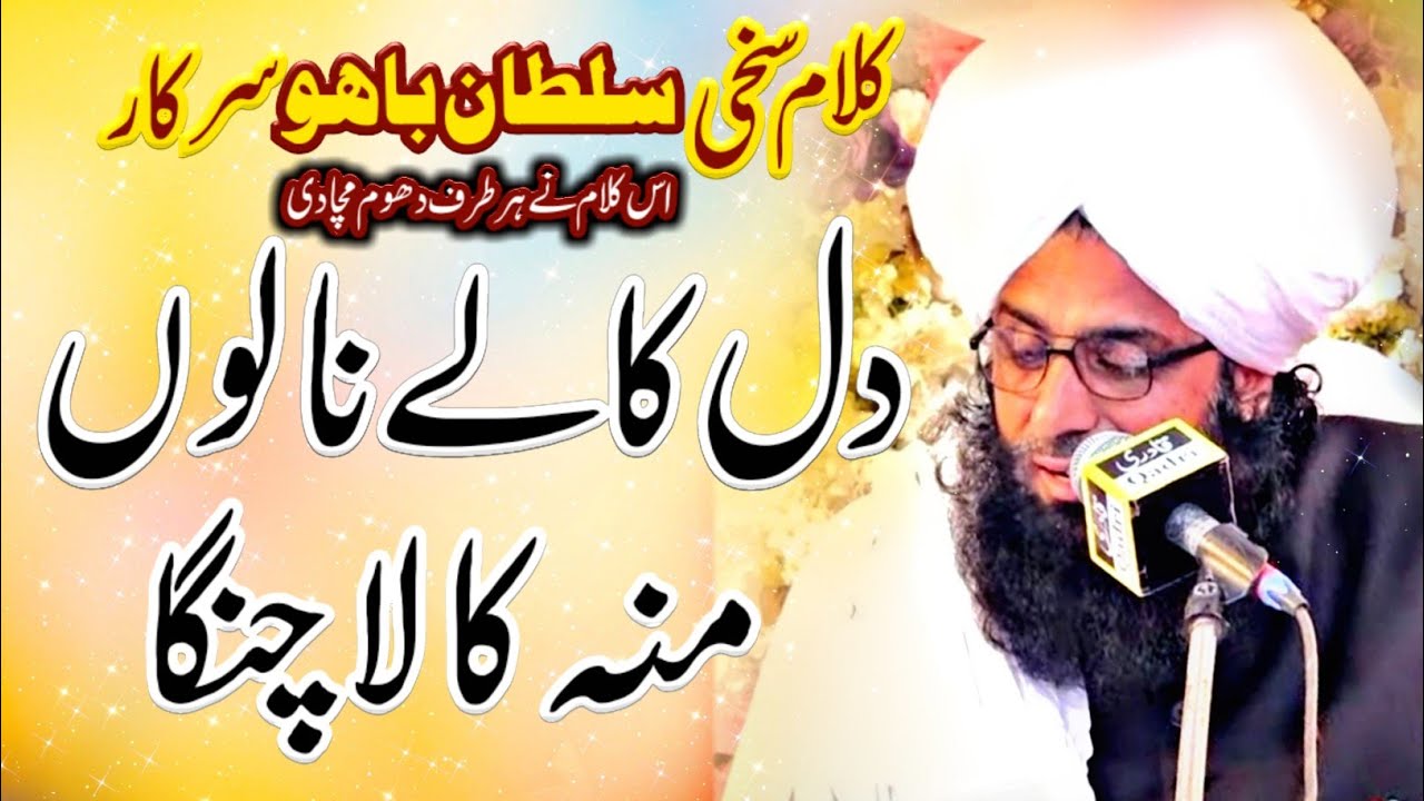 Dil Kale Nalo Muh Kala Changa || Kalam Sultan Bahoo | Mufti Fazal Ahmad Chishti