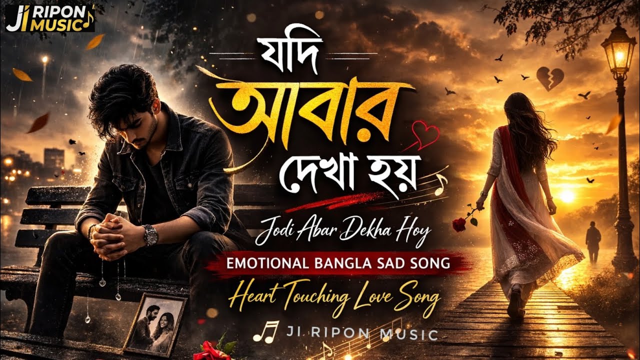 যদি আবার দেখা হয় - Jodi Abar Dekha Hoy | Ji Ripon Music | New Bangla Sad Song 2026 #jiriponmusi #sad