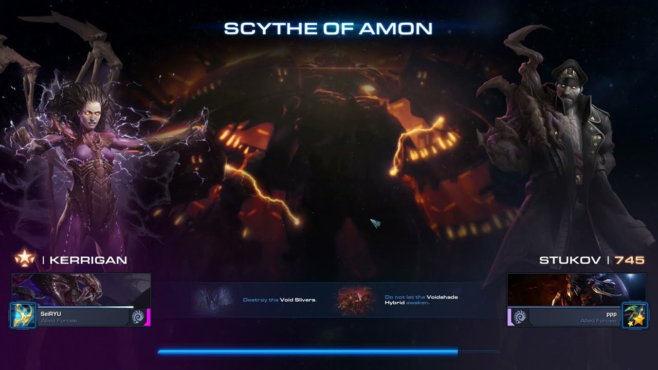 STARCraFT2 sc2 co-op BRUTAL  SEIRYU (TH) kerrigan (scythe of amon)