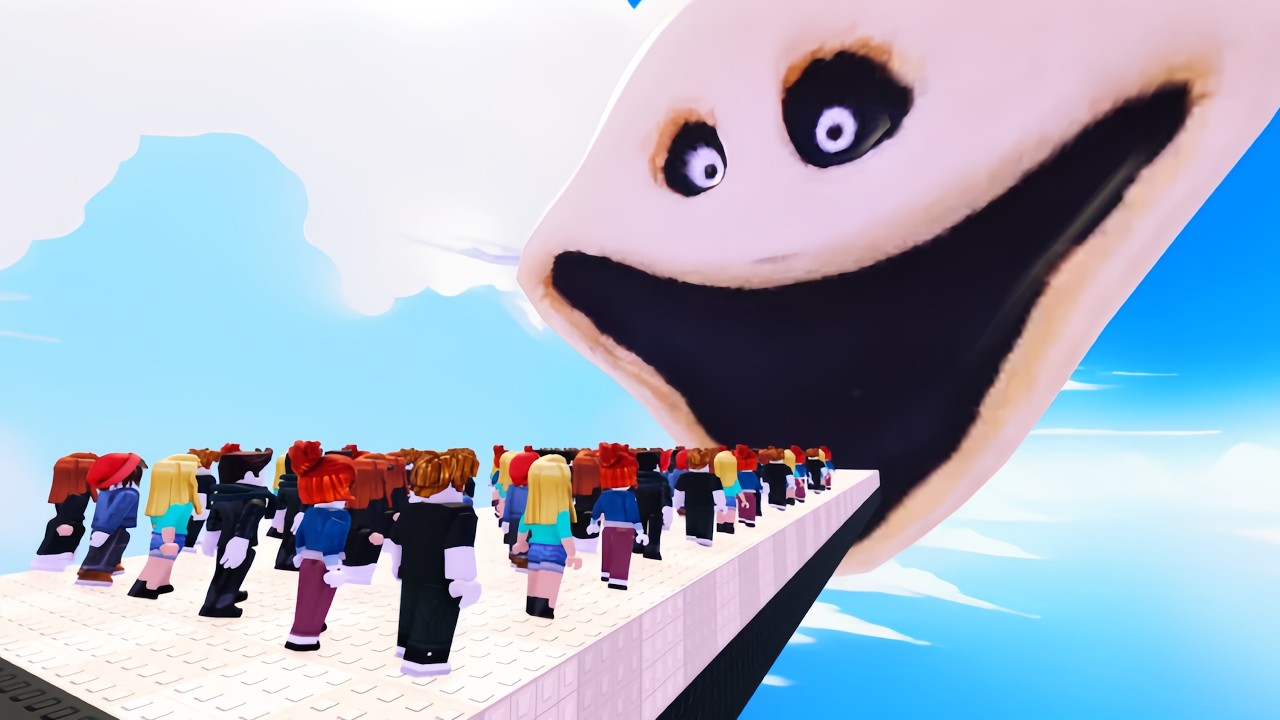 ROBLOX：100名玩家跳进各种饥饿虫子嘴里