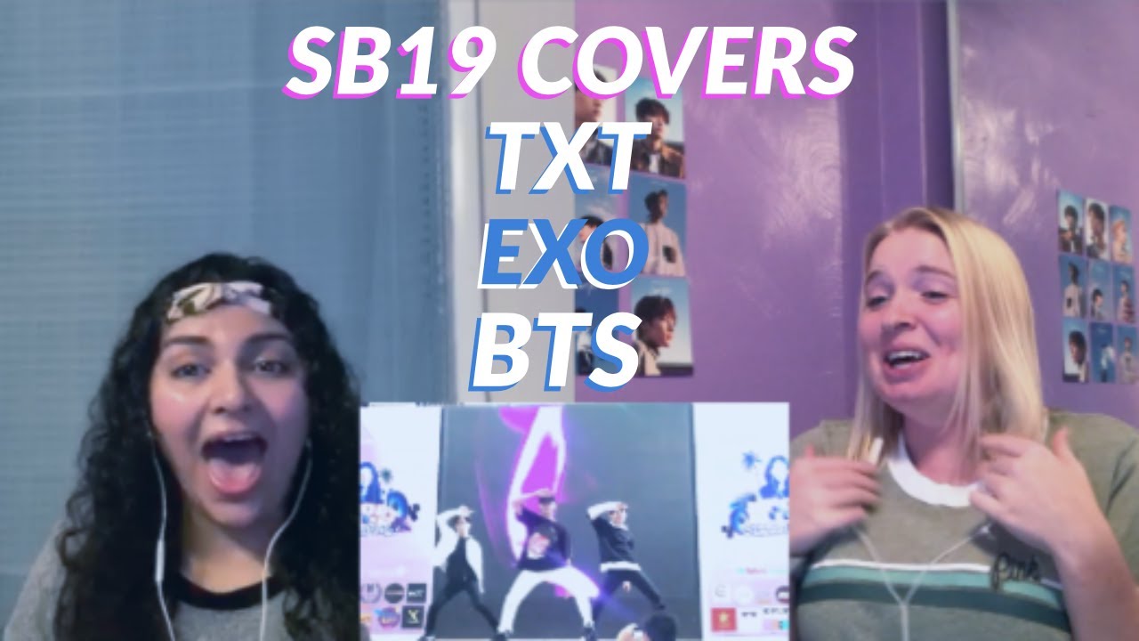 SB19 Josh, Justin & Ken Dance Cover Reaction - 'Crown' TXT, 'Love Shot' EXO & 'Fake Love' BTS