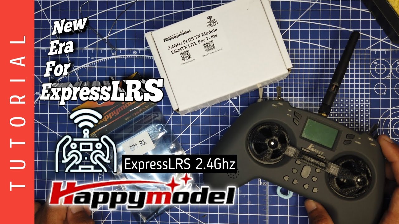 TUTORIAL Cara memasang modul Happy model ExpressLRS 2.4Ghz untuk jumper T-lite & binding ke rx EP1