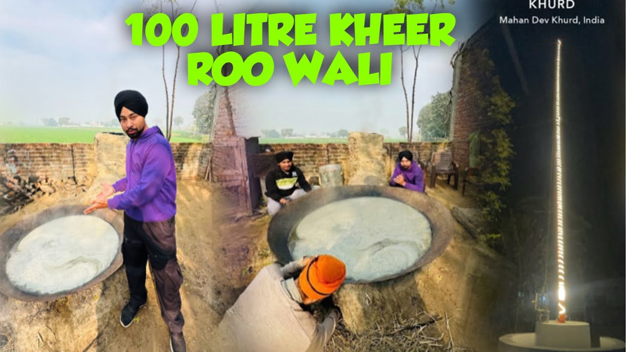 100 Litre Kheer Roo Wali nal gurudwara sewa kiti 🙏🏻