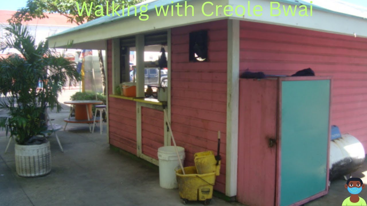 Walking downtown Belize city. Feb 14, 2024