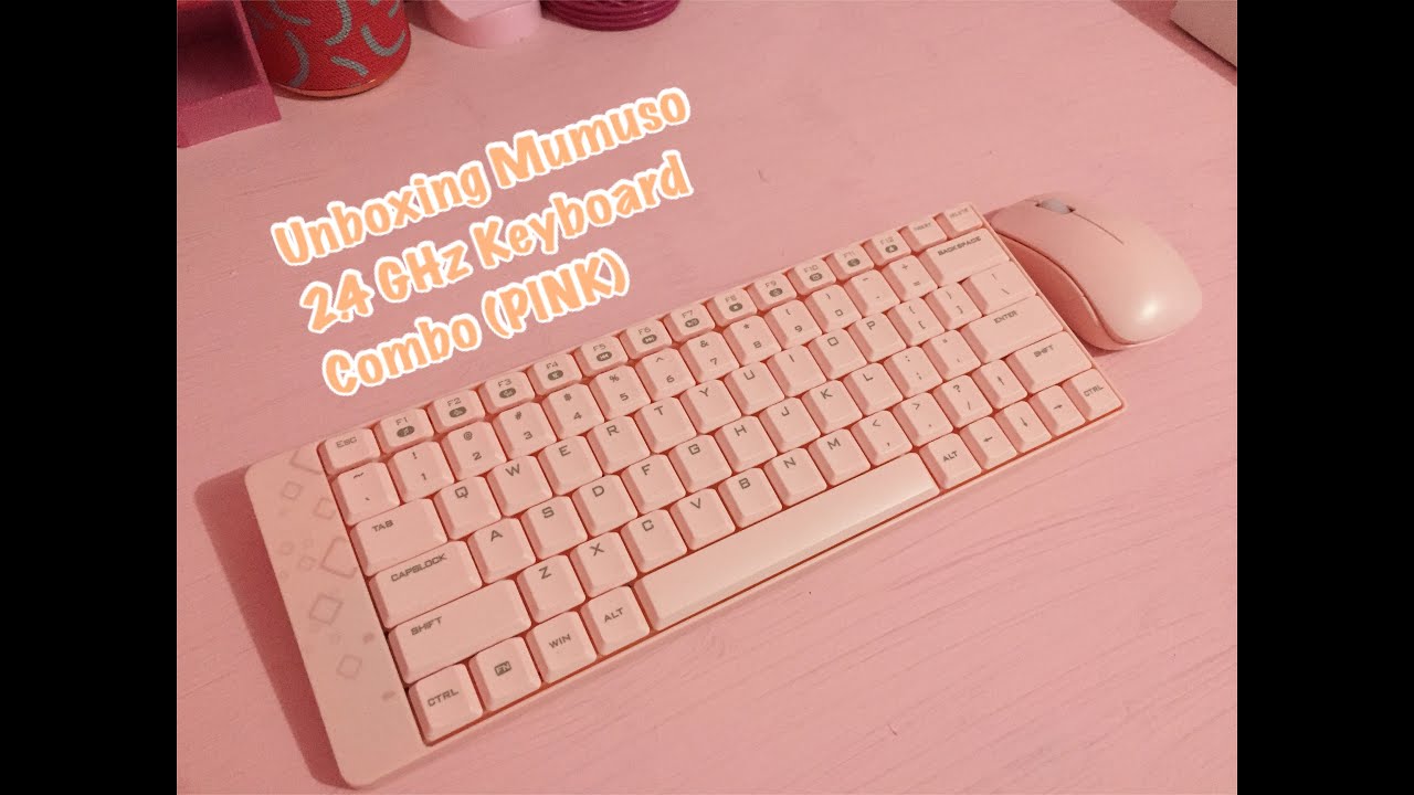 Unboxing Mumuso 2.4 GHZ Wireless Keyboard and Mouse Combo (Pink)
