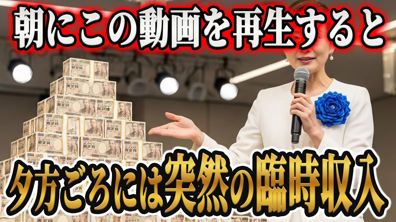 【お金の苦労は今日で終わり！】とんでもない臨時収入が連続で起こり始める！【絶対に見逃さないで！】